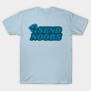 Send Noobs - funny gamer pun T-Shirt